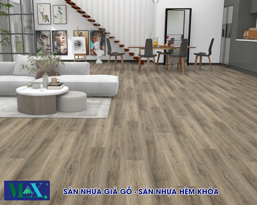 Thi công sàn nhựa hèm khóa